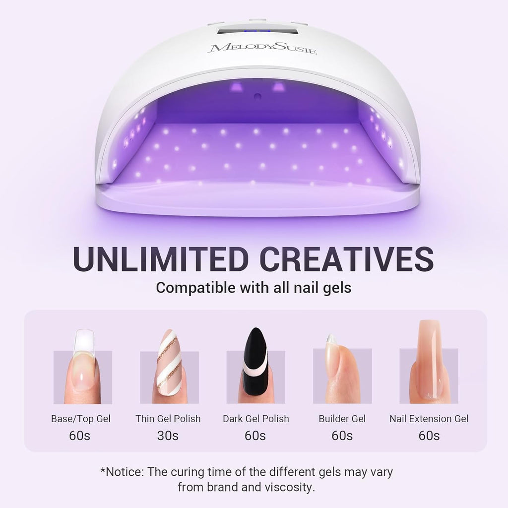 Detachable Base UV/LED Nail Lamp P-Plus30I for Hard Gel | 54W, 3 Timer Settings, Smart Sensor, LCD Display, 30 UV/LED