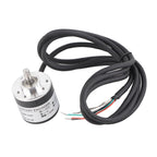 600p R Rotary Encoder, Mini Incremental Rotary Encoder 5v to 24v Ab 2phases Shaft 6mm for Industrial Automation Equipment