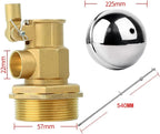 Valve，Float Valve,Brass Float Valve 1/2" 3/4" 1" 2", Water Tank Float Ball Valve, Brass Male Thread Water Sensor Stainless Steel High Pressure Float Ball Value (Size : 1.5inch) (Size : 2inch)