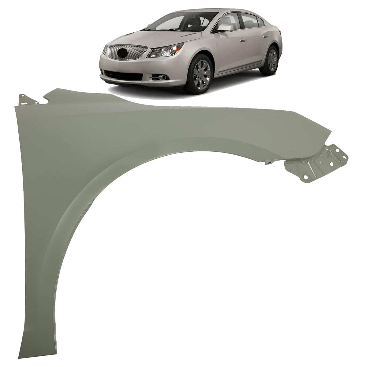 LYZ Front Right Fender Compatible with Buick LaCrosse 2010-2013