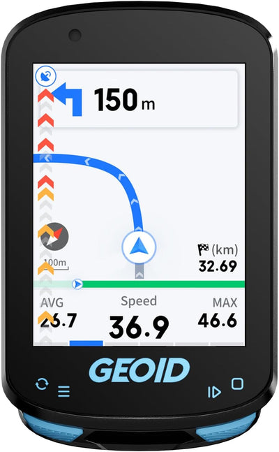 CC600 Color Screen Bike/Cycling Computer Wireless - Route Navigation with Reroute Planing, WiFi & Bluetooth, Fast 5s