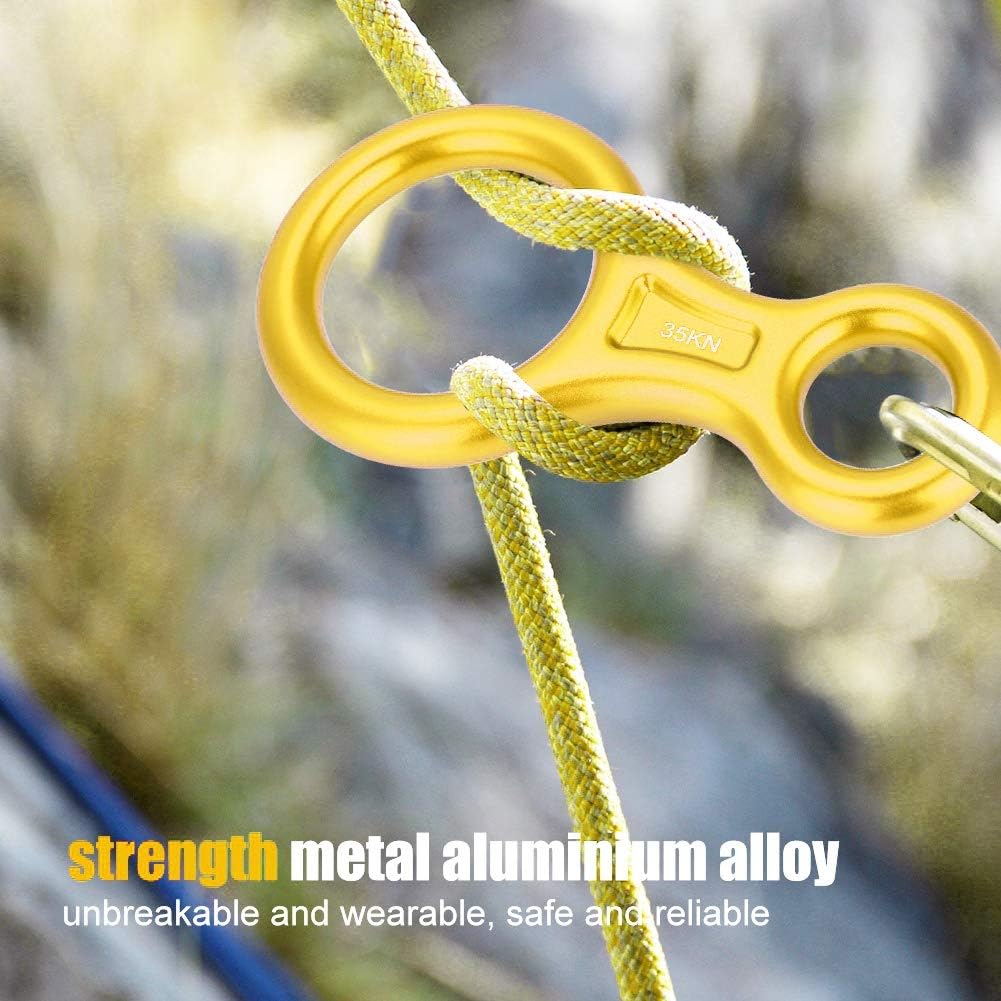 Climbing Rappel 8 s, Climbing Rappel Descender s, Climb Aluminum Figure 8 Descender Rigging for Belay Device(ld)