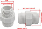 Murtenze Pipe Fitting, G3/4 Male Thread Hex Nipple, Pack of 2