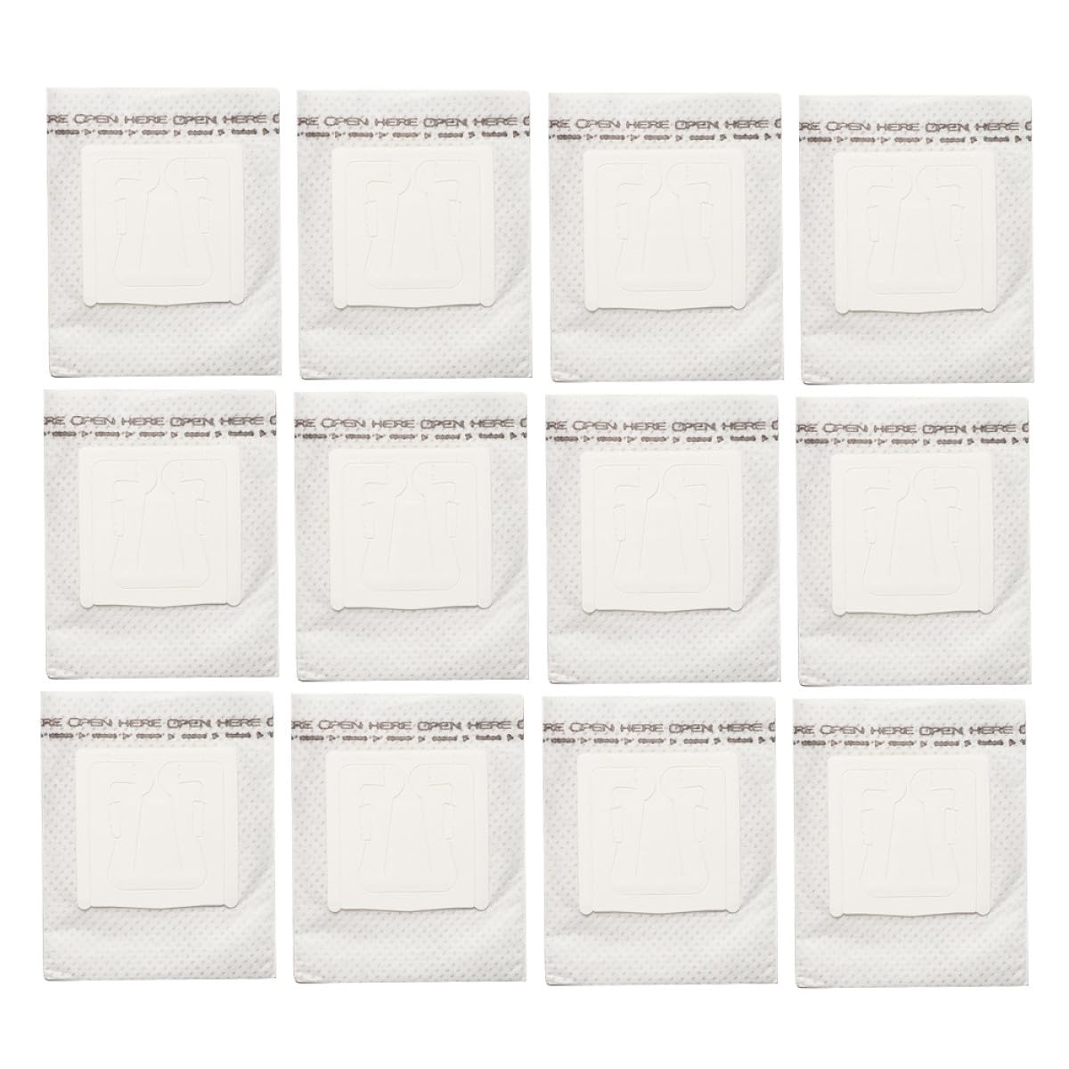 50pcs Hanging Ear Drip Coffee Filter Bags for Cups, Non Woven White