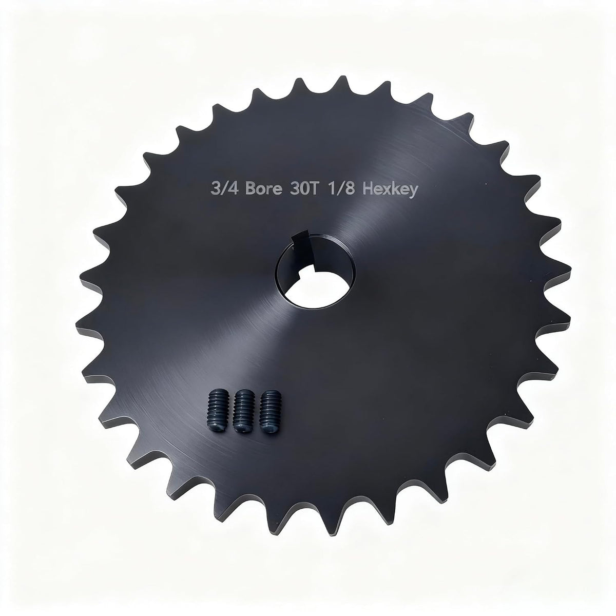 #40 Sprocket 30T 3/4" Bore Hardened Black Oxide