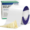 Waterproof White Butyl RV Roof Sealant Tape 4" x10', 40 mil Thick Patch