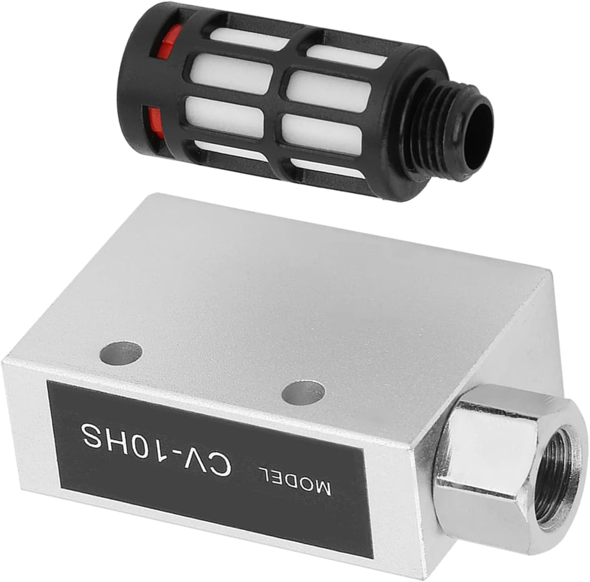 CV-10HS Vacuum Generator Ejector, Compressed Pneumatic Air Exhaust Vacuum Generator Valve with,Vacuum Generator