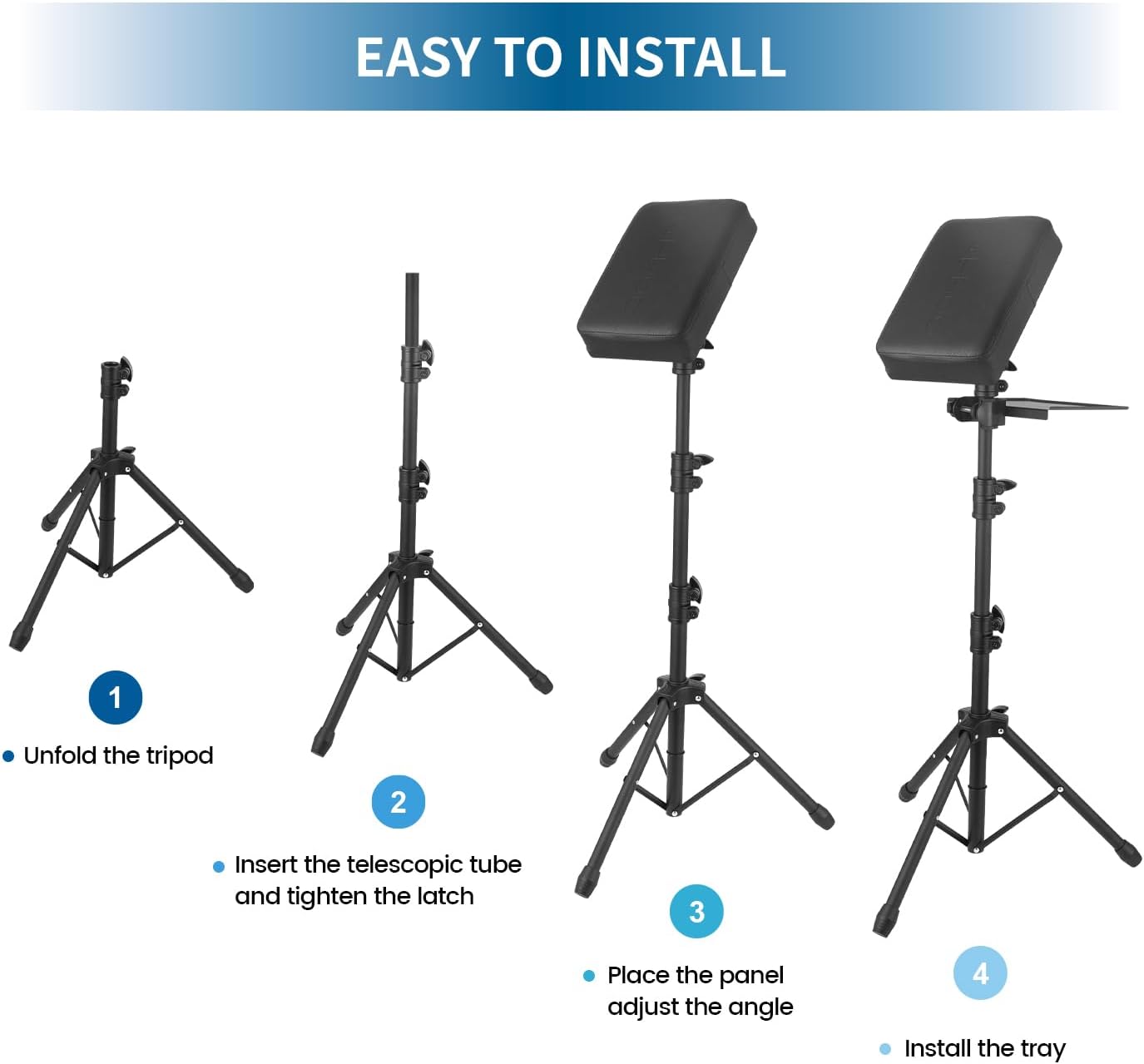 Tattoo Armrest Stand Tripod Adjustable Height Tattoo Arm Holder Adjustable Portable Tattoo Arm Leg Rest Soft Sponge