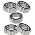 DEEG 5Pcs Deep Groove Bearings 1''x2''x9/16'' Double Seals