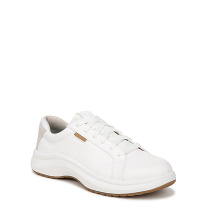 Dr. Scholl's Women's Feel Good Plantar Fasciitis Sneaker White Leather 9 M