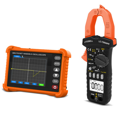 Handheld Oscilloscope & Clamp Meter, 500kHz Bandwidth Digital Oscilloscopes