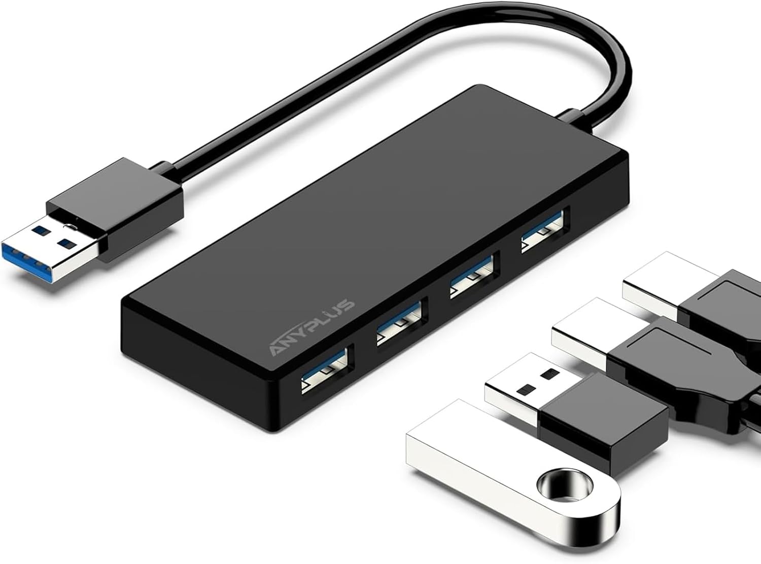 USB 3.0 Hub, 4 Port USB Hub Splitter,Portable USB Adapter Mini Multiport Expander for Desktop, Laptop, Xbox, Flash