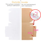 12x9x4 Shipping Boxes White Mailer Corrugated Cardboard Box Set of 20