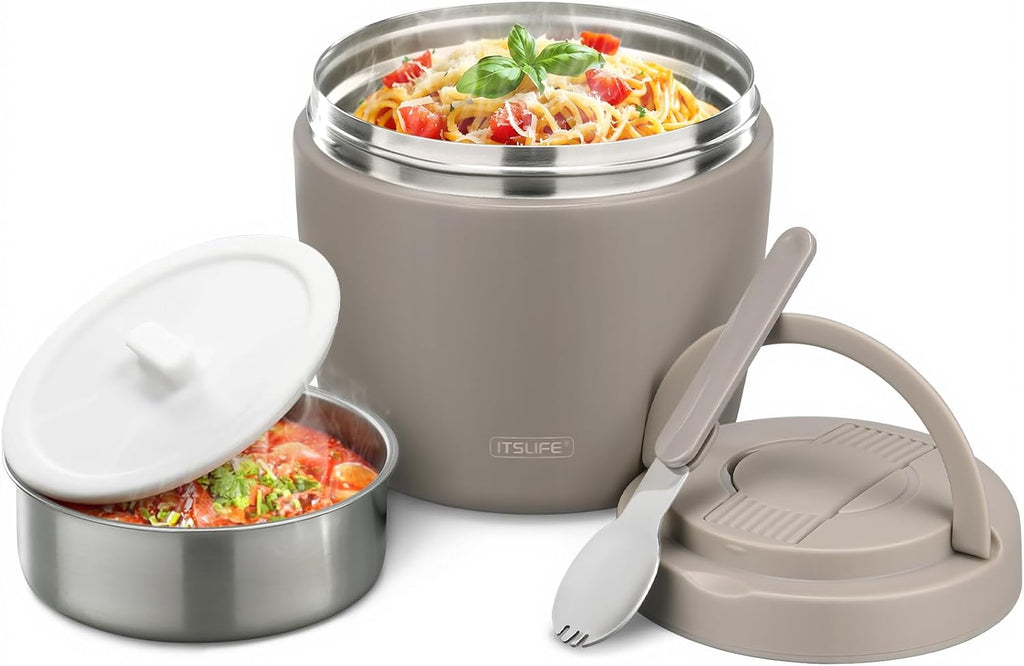 32oz Insulated Soup Thermo, Vacuum Stainless Steel Food Jar for Hot & Cold Food, Leakproof Wide Mouth Lunch Container
