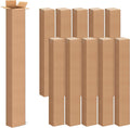 4x4x40 Inch Tall Corrugated Cardboard Boxes, 10 Pack