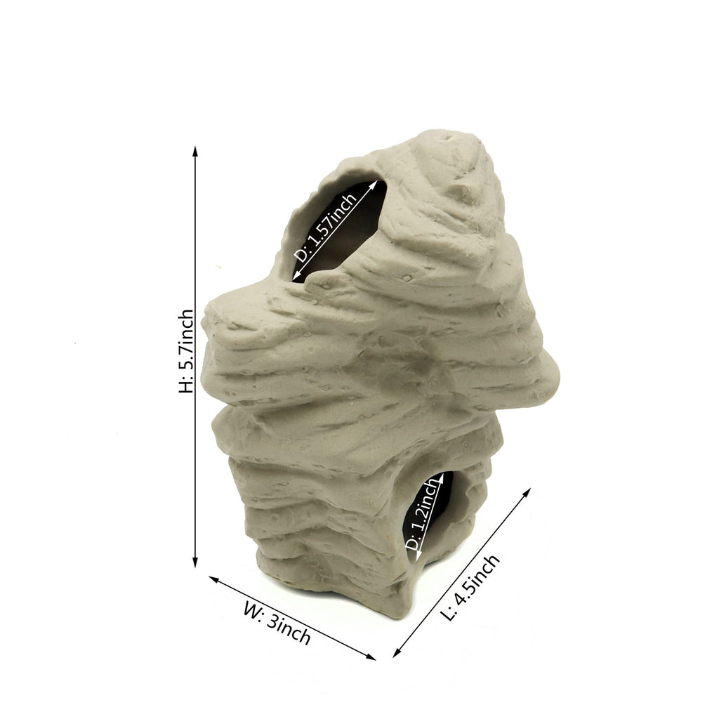 Aquarium Decoration Rock Caves Set, Cichlid Stackable Cave Hiding