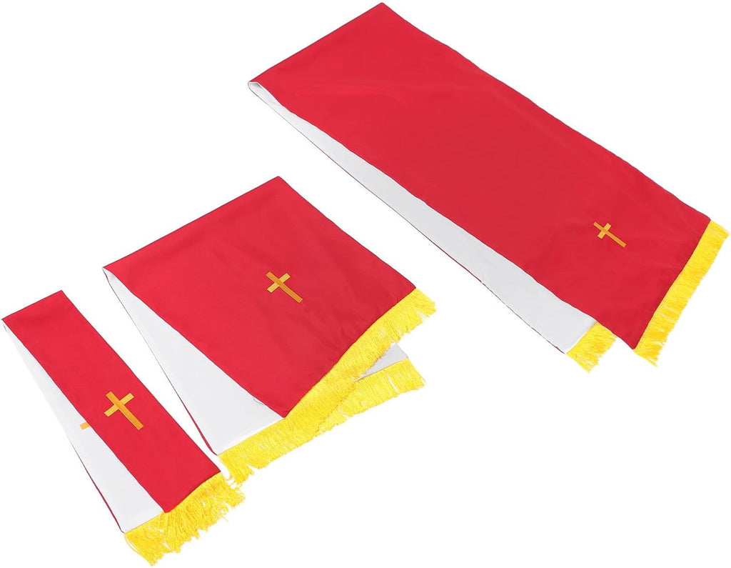 Reversible Pulpit Scarf and Altar Parament Set for Clergy
