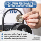 Caffenu Nespresso Original Line Compatible Eco Cleaning Pods, 5 Capsules