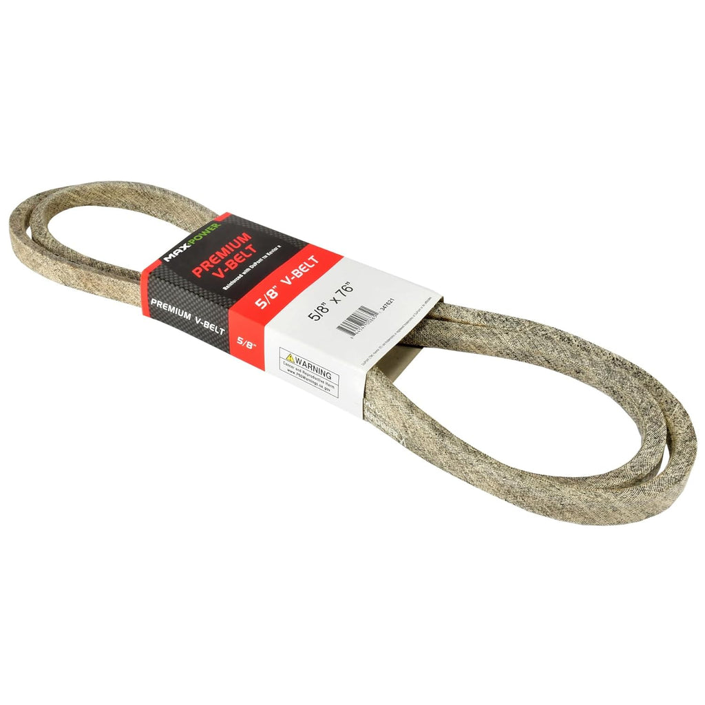 Maxpower 347621 Premium Belt Reinforced with Kevlar Fiber Cords, 5/8" x 76"