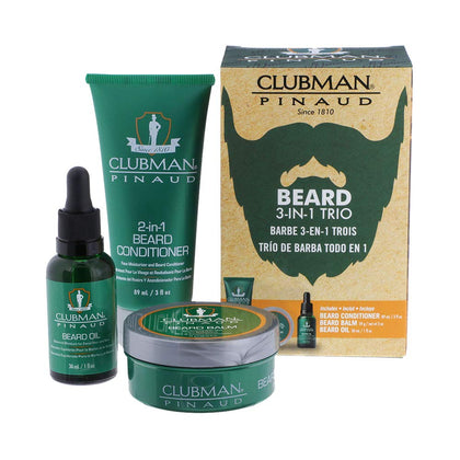 Pinaud 3-in-1 Beard Kit – Includes Conditioner, Beard Oil and Balm, Starter Kit for Men