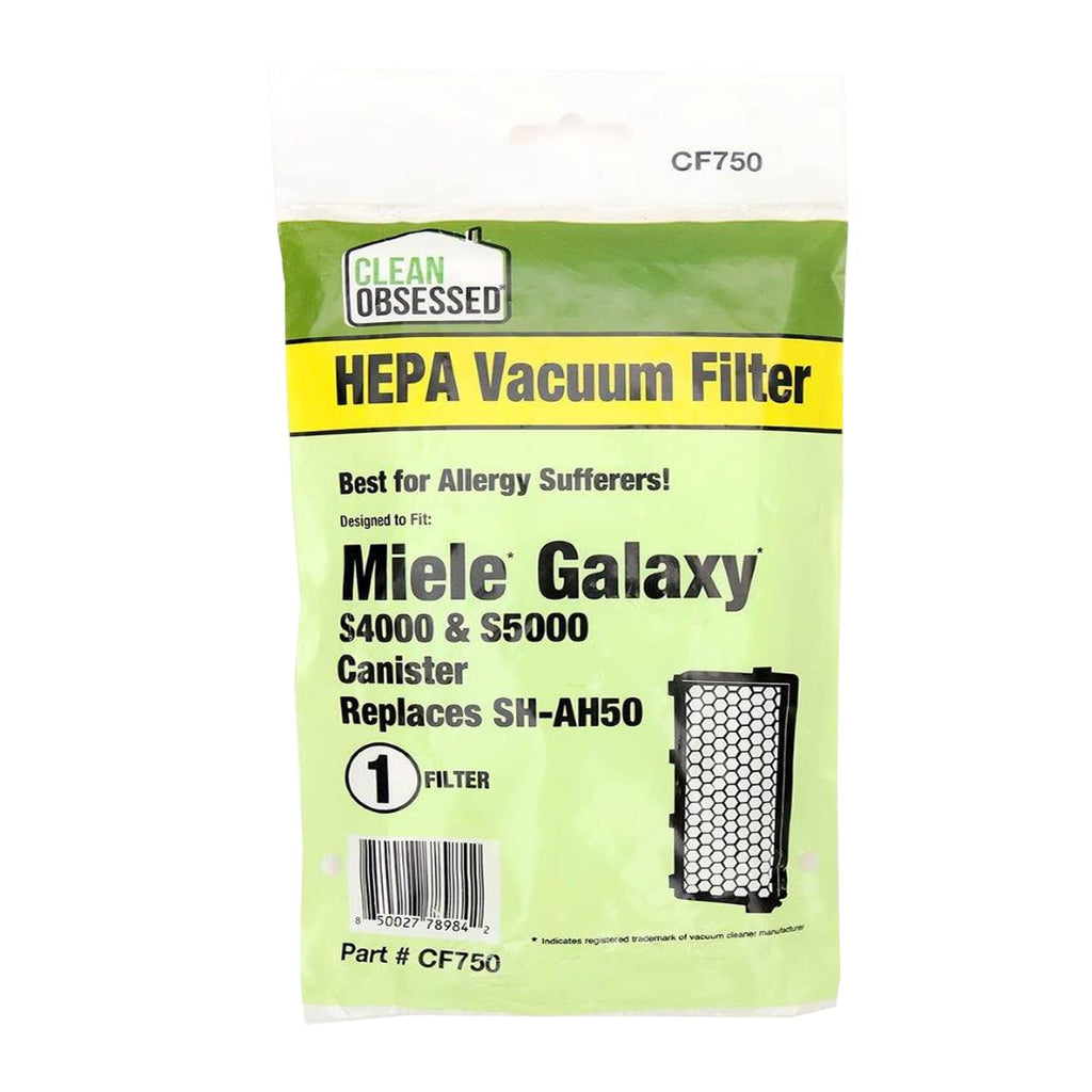Clean Obsessed Replacement Filter for Miele Galaxy S4000 & S5000 Canister, Replaces OEM # SH-AH50