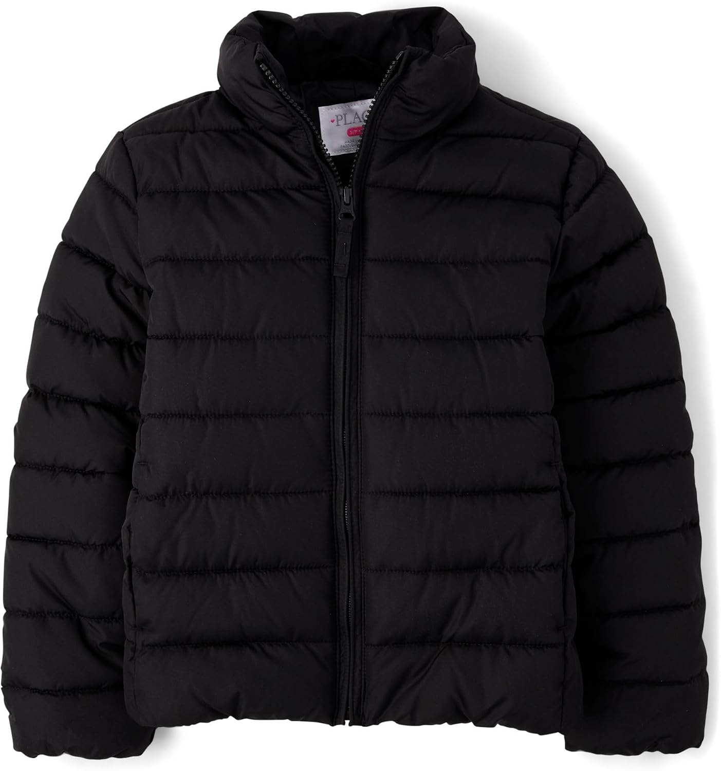 Girls' Medium Weight Wind-Resistant, Water-Resistant Puffer Jacket