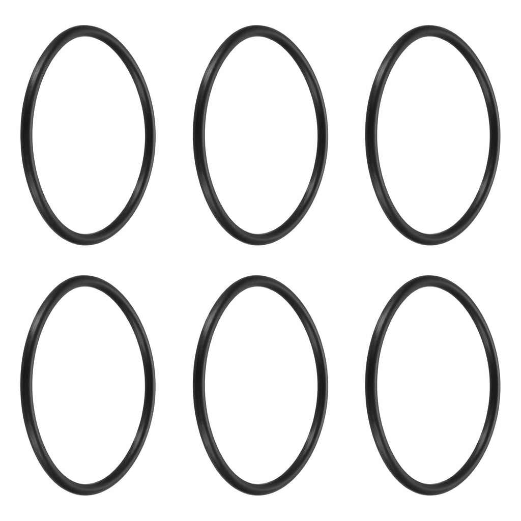 uxcell 6Pcs AS-228 Nitrile Rubber O-Rings 2-1/4" ID 2-1/2" OD 1/8" W