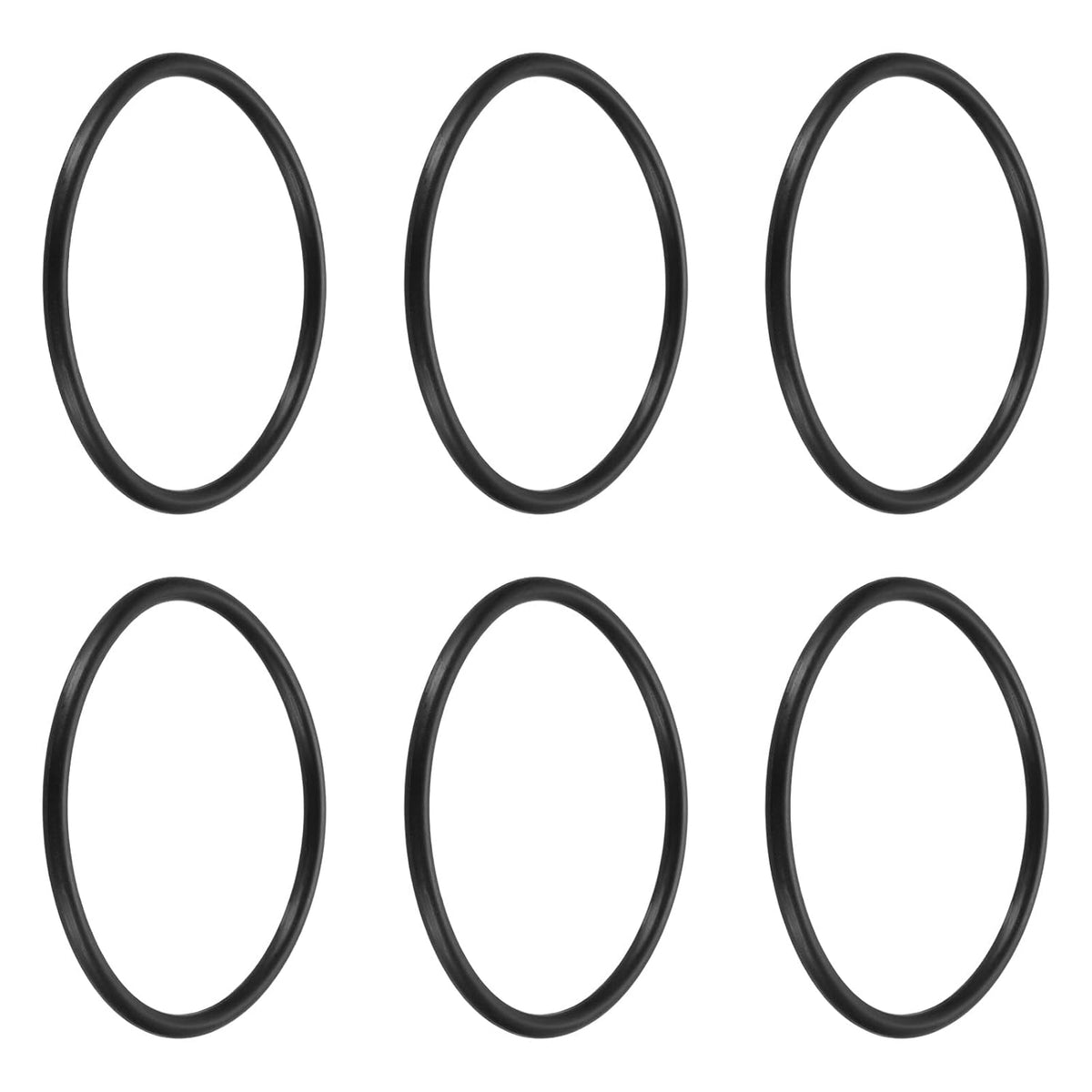 uxcell 6Pcs AS-228 Nitrile Rubber O-Rings 2-1/4" ID 2-1/2" OD 1/8" W
