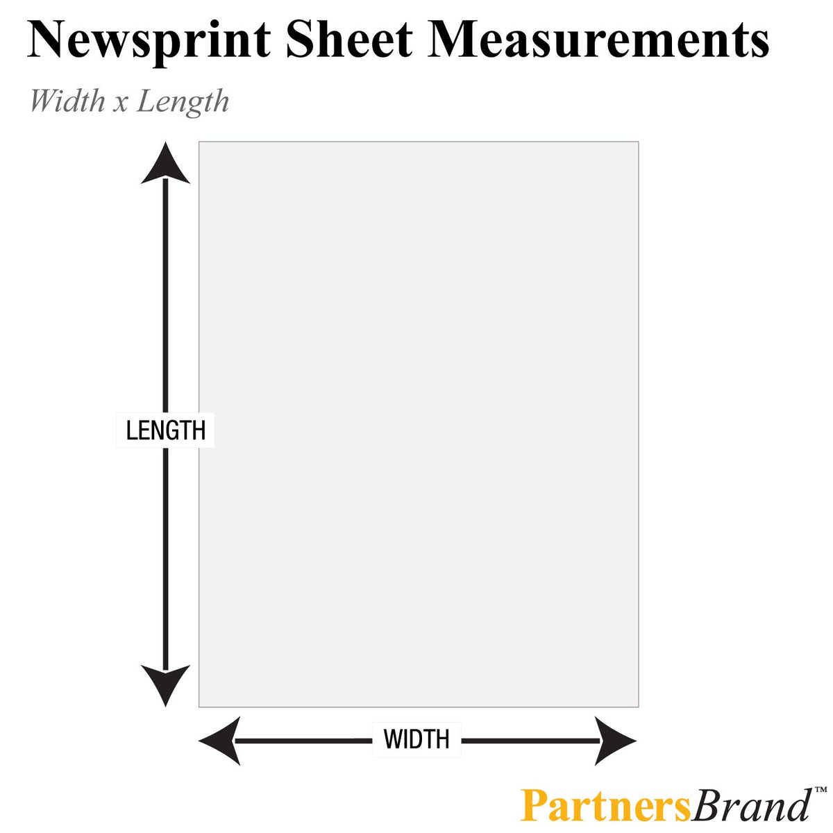 PNP1530MS Newsprint Packing Paper Sheets for Moving (50 lb.), 15" Width x 20" Length, White (Pack of 2400)