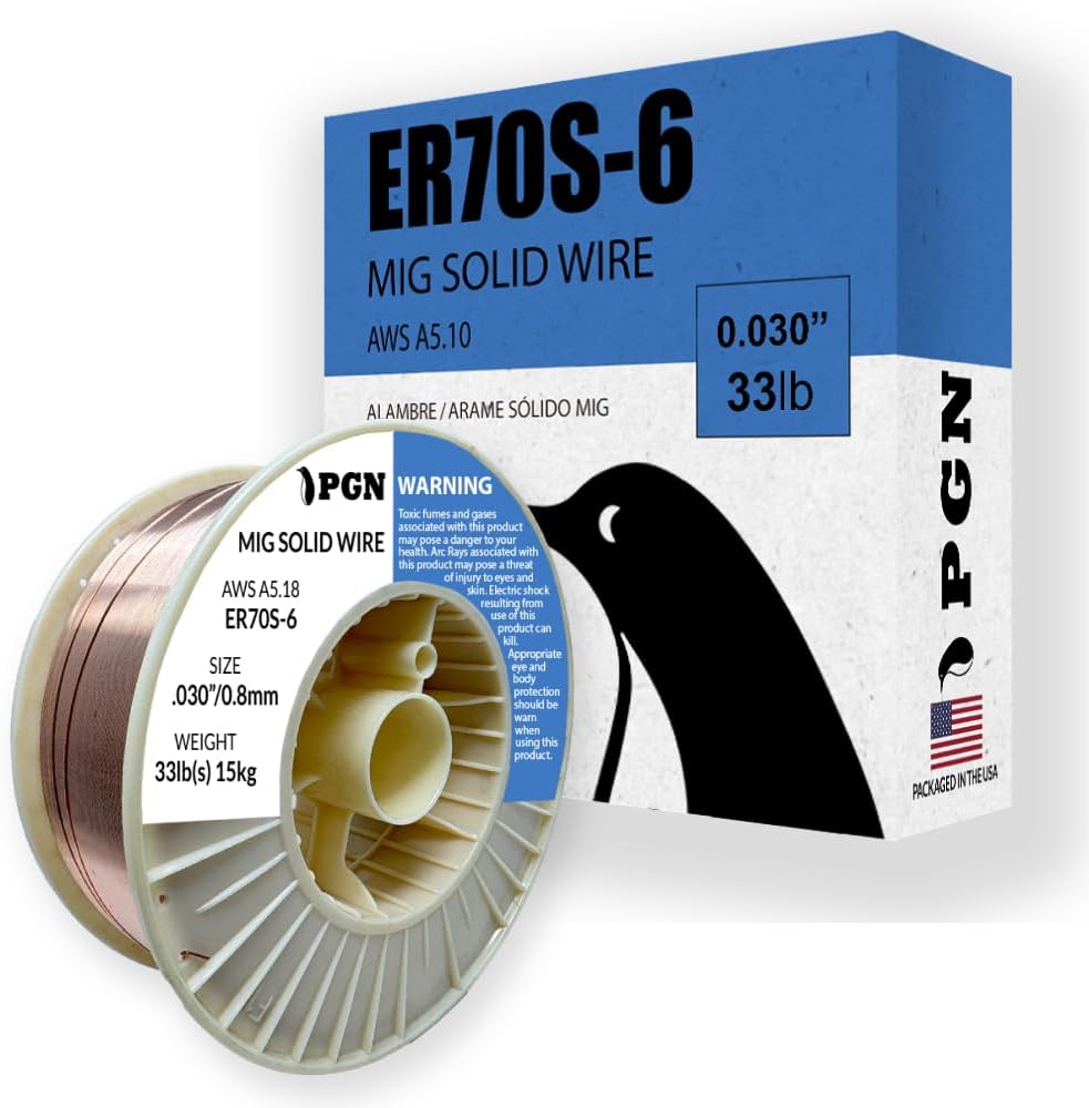 PGN ER70S-6 .030" Solid MIG Welding Wire - 33lb Spool