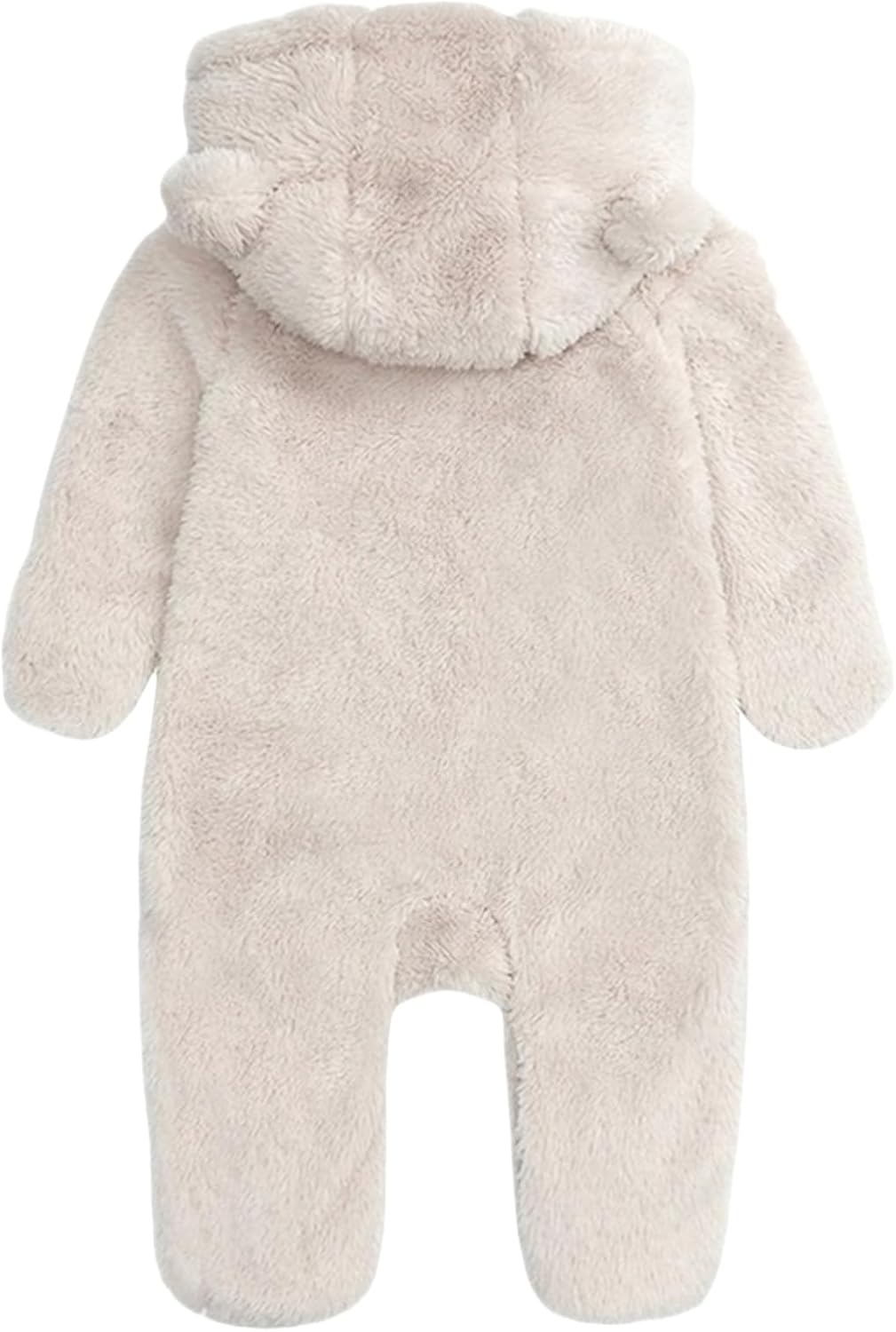 Newborn Winter Romper Fleece Hooded Jumpsuit Snowsuit Warm Outfits Zipper Outwear for Infant