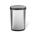 13 Gallon Oval Automatic Trash Can, 50L Touchless Motion Sensor Garbage Can with Odor-Sealing Lid & One-Touch Manual