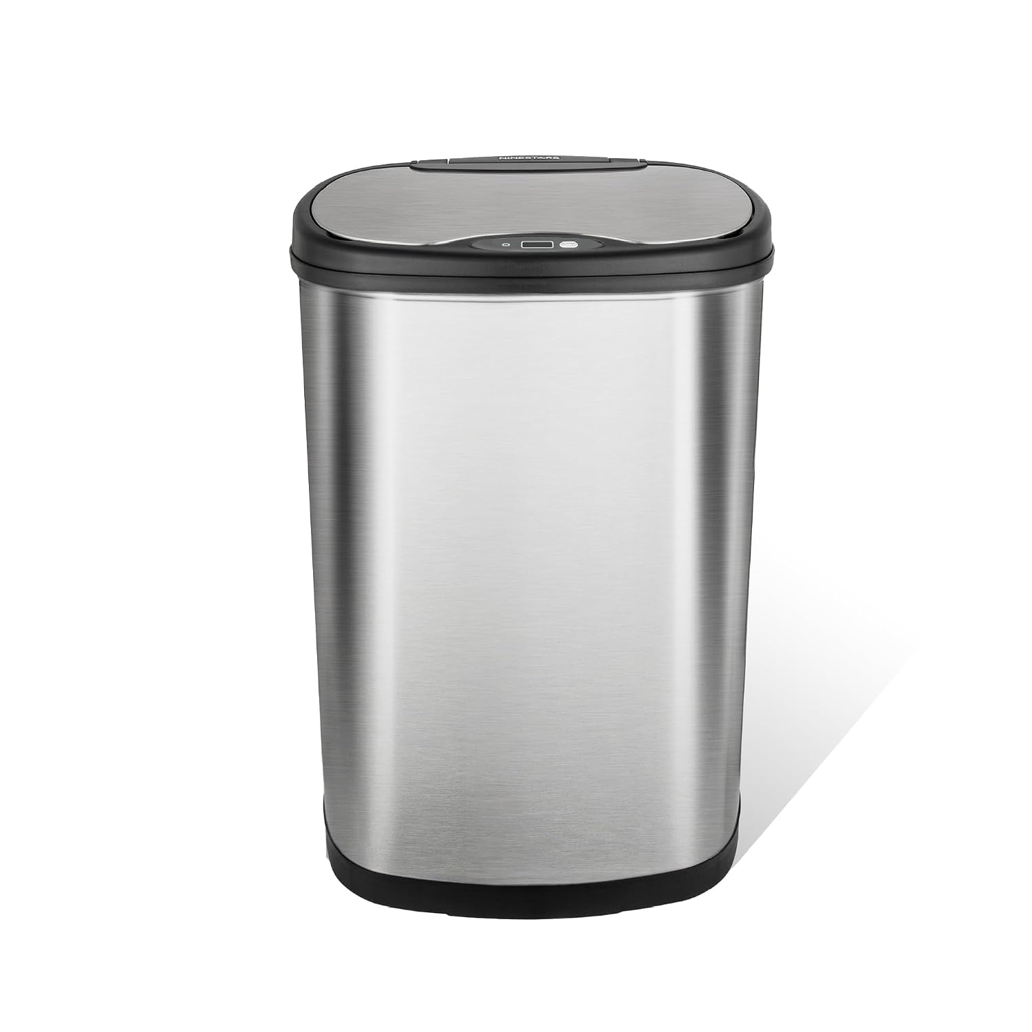 13 Gallon Oval Automatic Trash Can, 50L Touchless Motion Sensor Garbage Can with Odor-Sealing Lid & One-Touch Manual