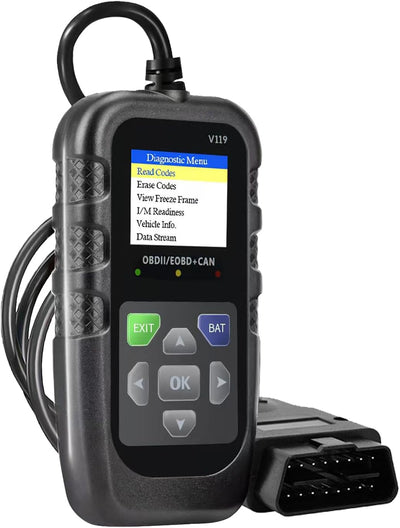 Car OBD2 Scanner Diagnostic Tool, Code Reader, Voltage Tester, Check Engine Light Fault Code, OBD2/EOBD for OBDII