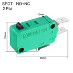 uxcell 2PCS KW3-OZ 16A 125/250VAC SPDT NO NC Push Button Action Type Micro Limit Switches
