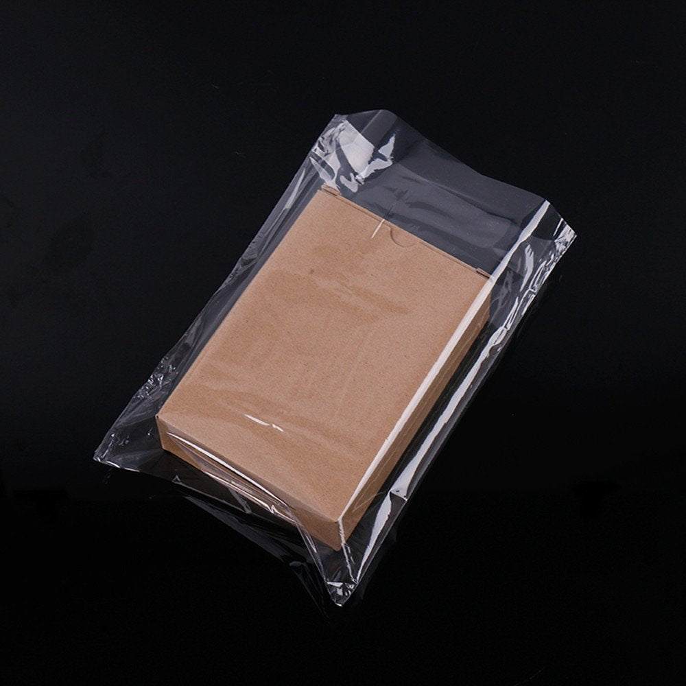 100 Pack Clear POF Heat Shrink Wrap Bags for DIY Gift Packaging