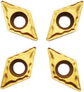 10PCS DCMT21.51 Indexable Soild Carbide Turning Insert Blade For Lathe Tool Holder,DCMT070204 Carbide Inserts For Lathe (DCMT070204-HMP)