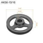 uxcell AK56-15/16 V-Belt Sheave 15/16"Bore 5.45"OD Single Groove Web Sheave