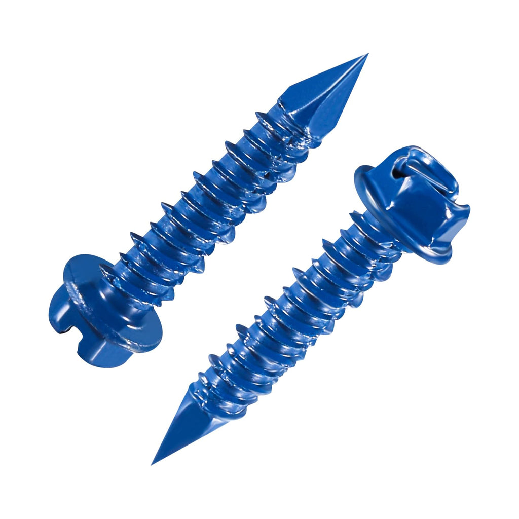 117 PCS 3/16" Slotted Hex Head Concrete Screws Assortment Kit