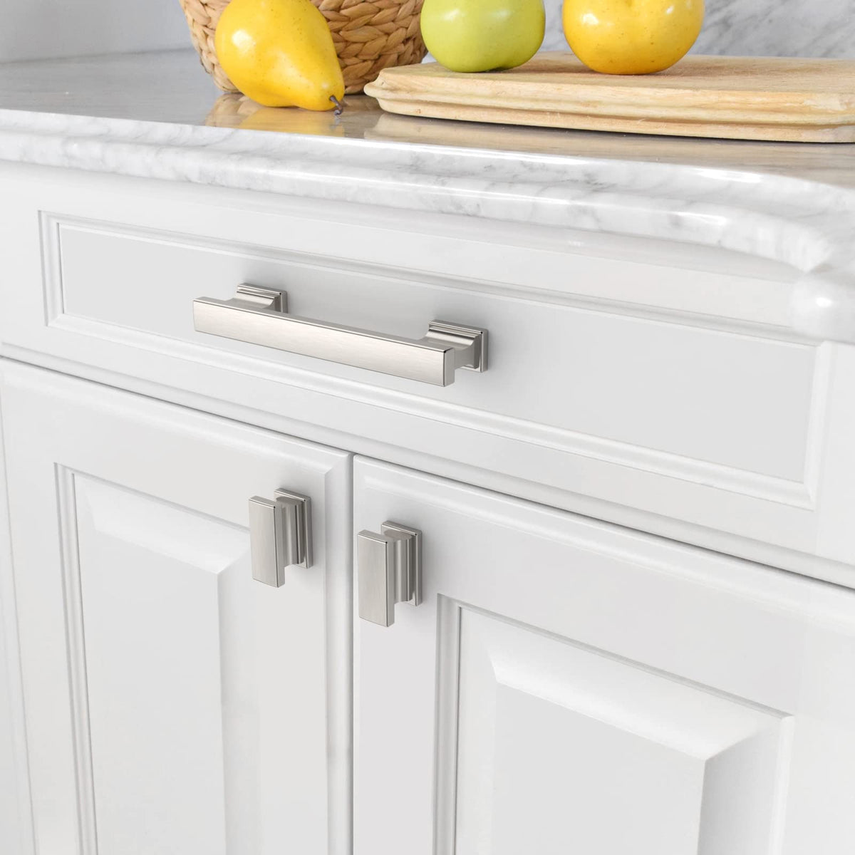 15 Pack 3.75 inch Brushed Satin Nickel Kitchen Cabinet Handles
