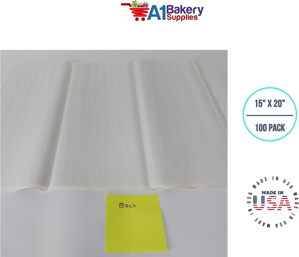 Birch Tissue Paper 15 Inch X 20 Inch - 100 Sheet Pack