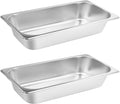 2 Pack Hotel Pans,1/1 Size 4" Deep