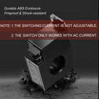 CrocSee AC Current Switch, 1-50A Amp Sensor Relay, Normally Open