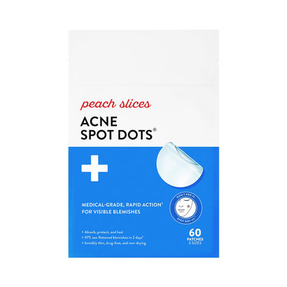 Acne Spot Dots (60 ct) - Hydrocolloid Pimple Patches for Face - Absorb Gunk, Protect Picking & Support Healing - 3