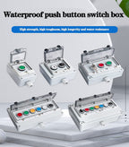 Red Stop Green Start Momentary Push Button Box IP67 22mm with Safety Cover