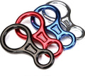 35KN Super 8 Belay Device Titan Figure 8 Descender for Climbing Rigging Plate Downhill Heavy Duty Equipment
