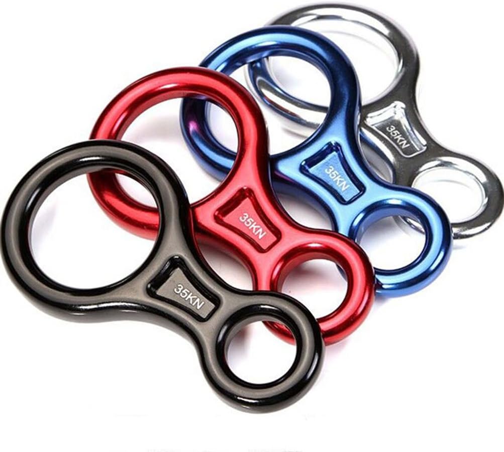 35KN Super 8 Belay Device Titan Figure 8 Descender for Climbing Rigging Plate Downhill Heavy Duty Equipment