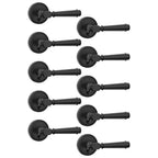 10 Pack Matte Black Privacy Interior Door Handles