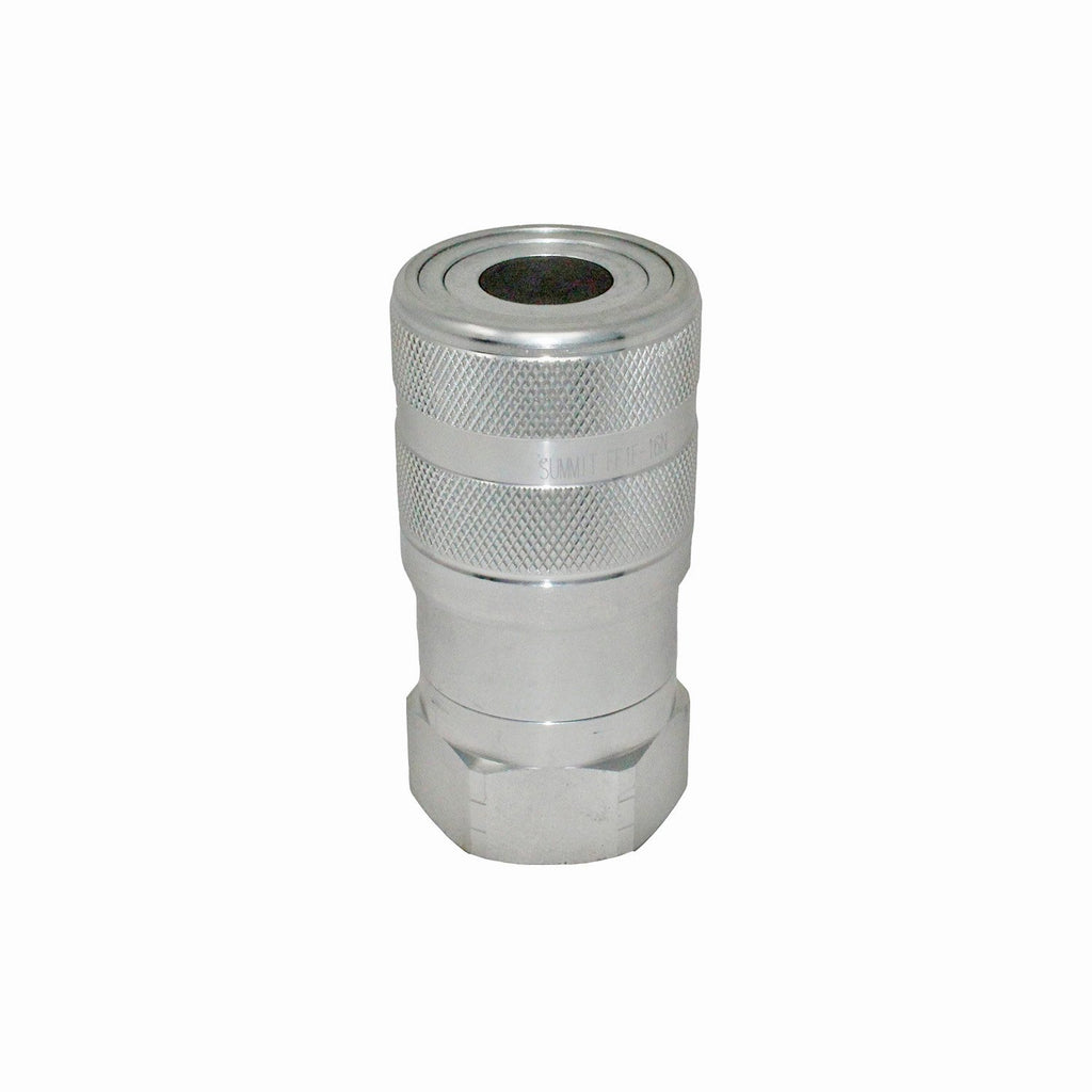 1-1/4” Flat Face Hydraulic Quick Connect Coupler Set, 1” SAE Thread