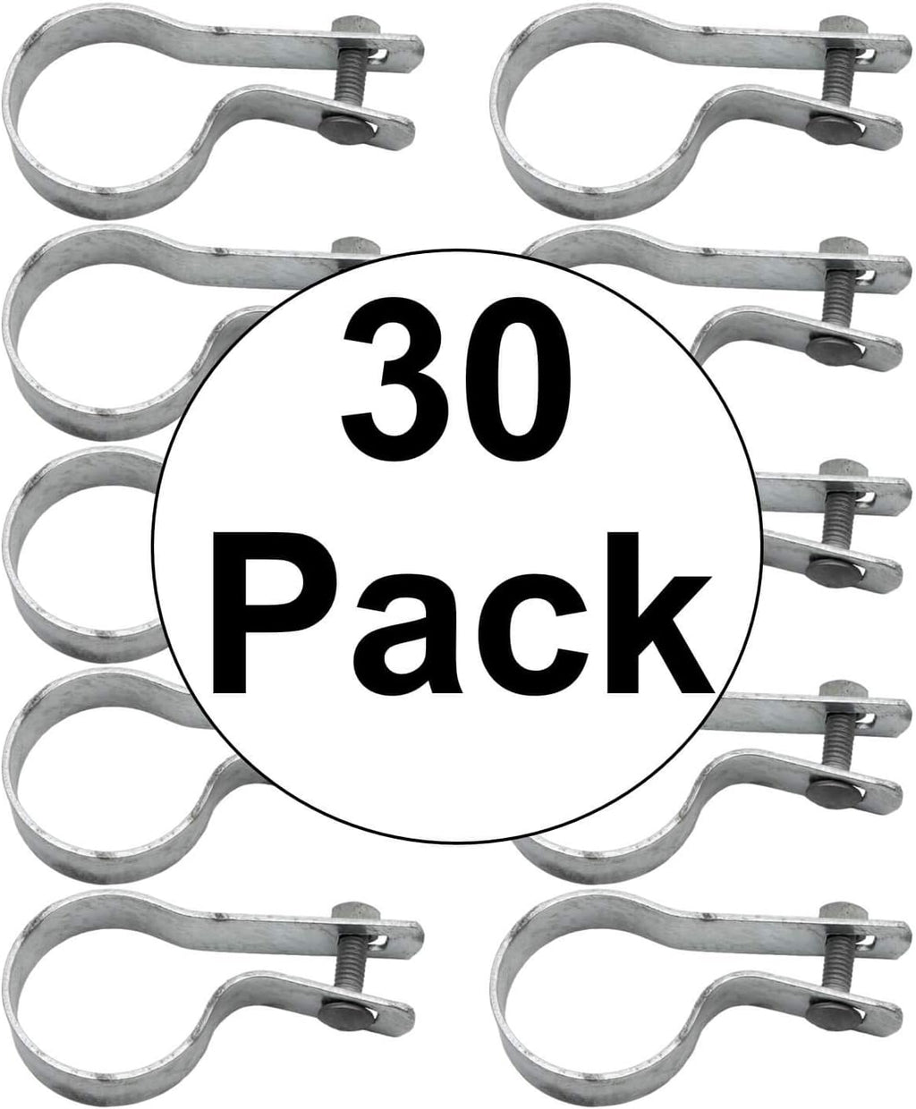 1-7/8" Tension Band for Chain Link Fence - Galvanized Steel - 30 Pack